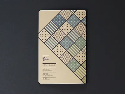 Refillable Notebook grid notebook pattern print