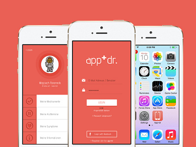 app+dr. - UI DESIGN MOBILE APP app icon ios iphone ui design