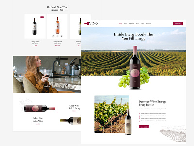 Wine Shop Website design