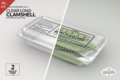 Long Clamshell Packaging Mockup beans mockup chives mockup clamshell mockup clamshell packaging mockup farm mockup fresh mockup herbs mockup long clamshell packaging mockup market mockup packaging mockup packaging mockups plastic mockup produce mockup spices mockup