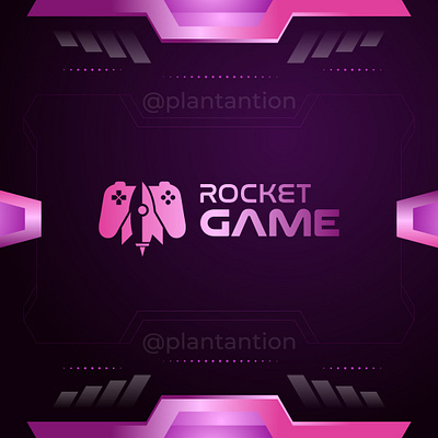 Rocket Game graphic design logo