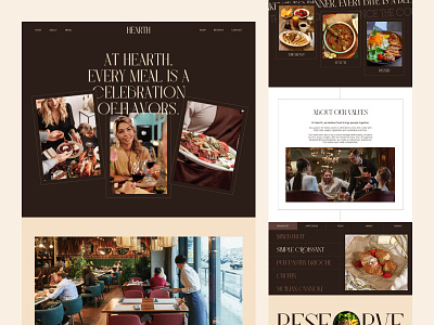 Restaurant Website e commerce ecommerce fastfood website food food and beverage food delivery website food menu food ordering website landing page landingpage minimal design restaurant website resturant website trendy design ui ux web web design webdesign website