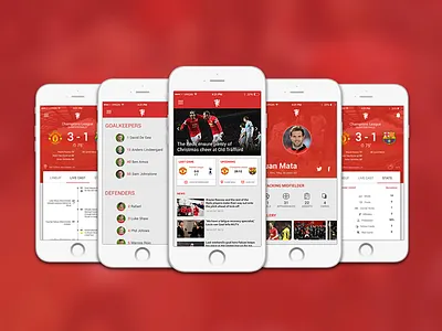 Manchester United App app feed manchester material news soccer ui united