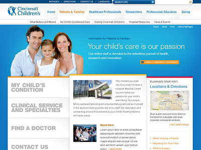 Cincinnati Children's Hospital website