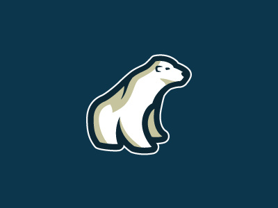 Polar Bear anctartica bear ice logo polar bear simple snow white winter