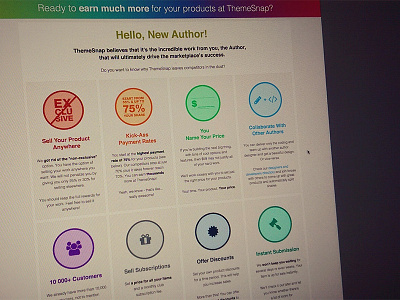 Become an author page - ThemeSnap drupal joomla marketplace templates theme marketplace themes wordpress