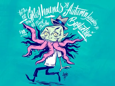 Fun Flyer calligraphy flyer illustration ink pen and ink