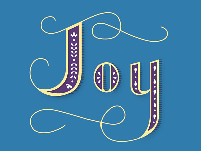 Joy design illustrator letter lettering type typography vector