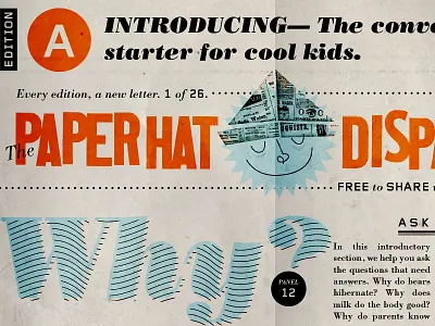 Paperhat mockup illustration newspaper