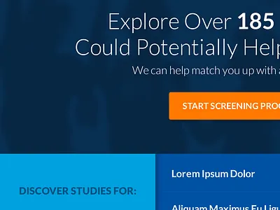 Website Snapshot app clean clinical studies flat health lato minimal ui user experience user interface ux web