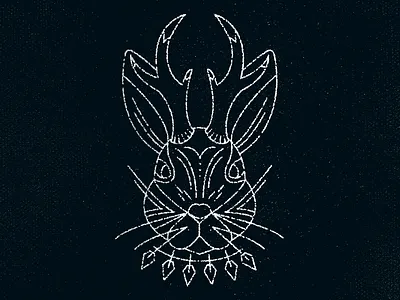 Jackalope illustration jackalope line art lines