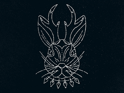 Jackalope illustration jackalope line art lines