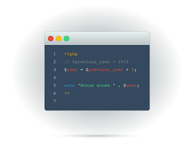 Happy New Year 2015 code php window