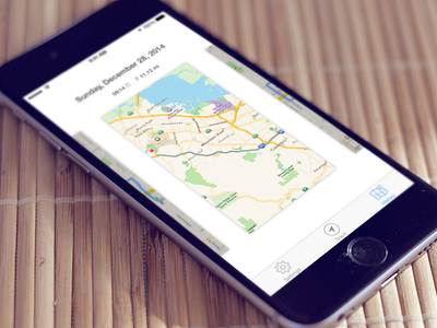 Track - History view cards gps history ios iphone route