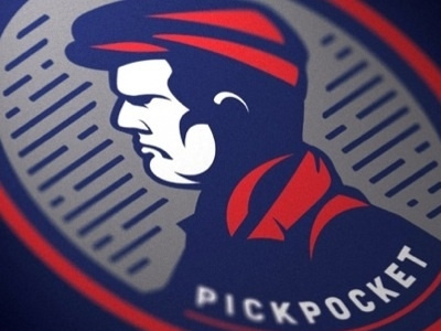 Pickpocket Design branding concept logo