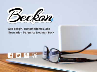 Beckon one page portfolio wordpress