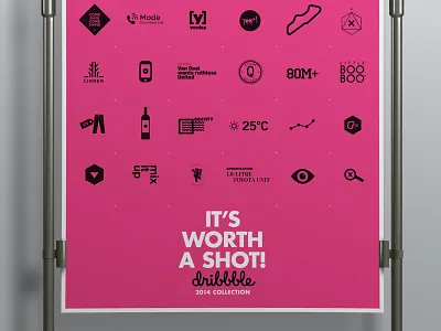 IT'S WORTH A SHOT! brand branding designer identity logo poster print shot studio ui ux web