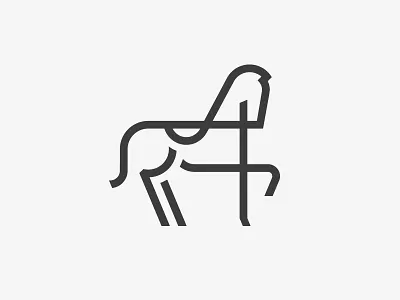 Horse animal fauna geometry horse logo sacred sign