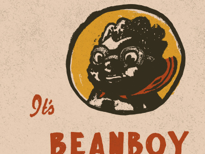 Beanboy art hand lettering illustration texture