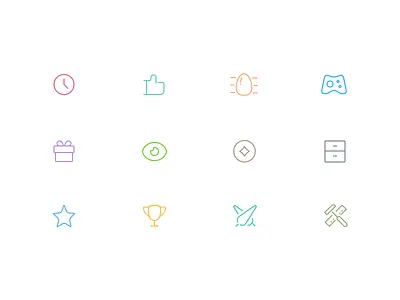 Icons app icon light line market mumayi zldesign