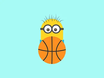 Minion Basketball basketball illustration minion minions