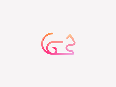 Cat Icon animal cat cute design face flat icon logo mark minimal simple