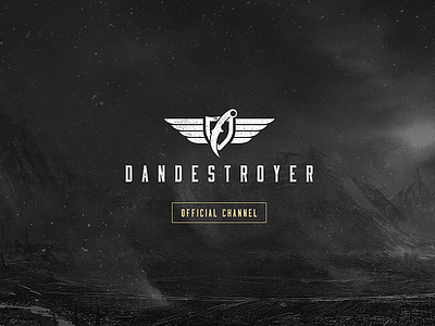 dandestroyer design destroy game logo gamer gaming gaming logo knife logo logotype oldschool typography vintage