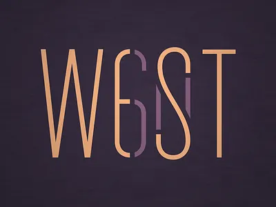 60west Logo logo typography