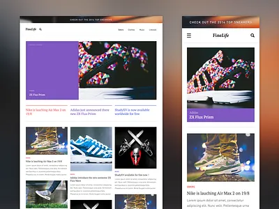 Blog responsive blog flat responsive web