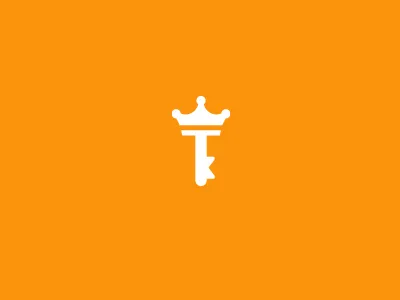 Kingfisher Apartments logomark apartments crown k key king logo mark