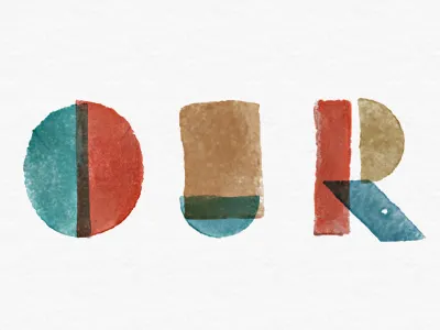 Our geographic lettering letters our potato shapes stamp