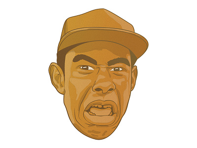 Golden Ones famous game golden illustration magazine music rap star tyler the creator vector