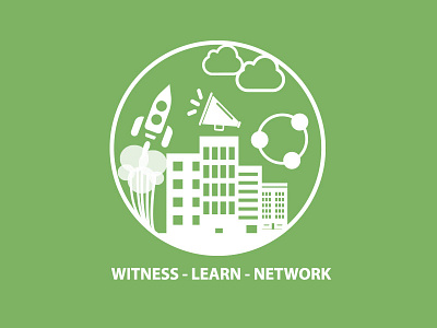 artwork study for a conference website badge conference website
