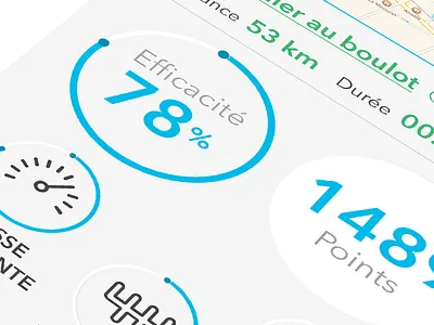 Gamification Details for a Connected Car App app assistant data driver driver assistant interface track tracker ui ux