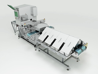 Food Portioning Machinery 3d 3ds designviz max product rendering