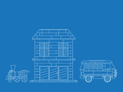 LEGO Blueprints blueprint design illustrator lego