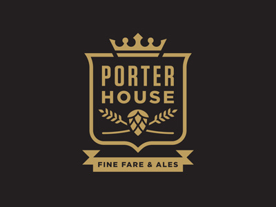 Porter House beer crest crown