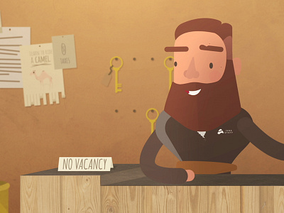 Self Portrait 2d after effects animation christmas flat illustrator mcbeardish nativity self portrait