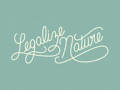 Nature hand lettering lettering script typography