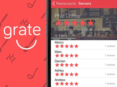 Dribbble logo mobile app ui