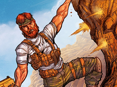 Outback GI Joe comic book gi joe illustration outback timelapse