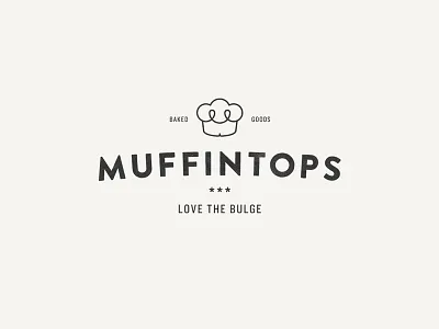 Muffintops branding logo muffins