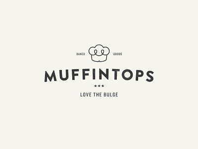 Muffintops branding logo muffins