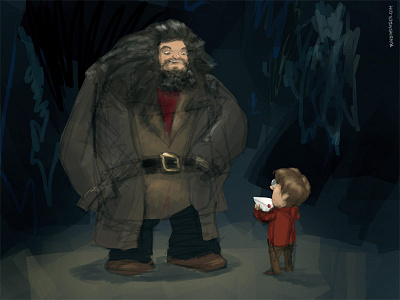 Yer a wizard, harry! digital painting illustration