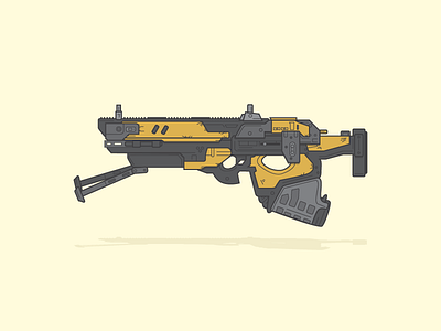 Destiny Weapon 02 destiny flat games gun illustration vector video games