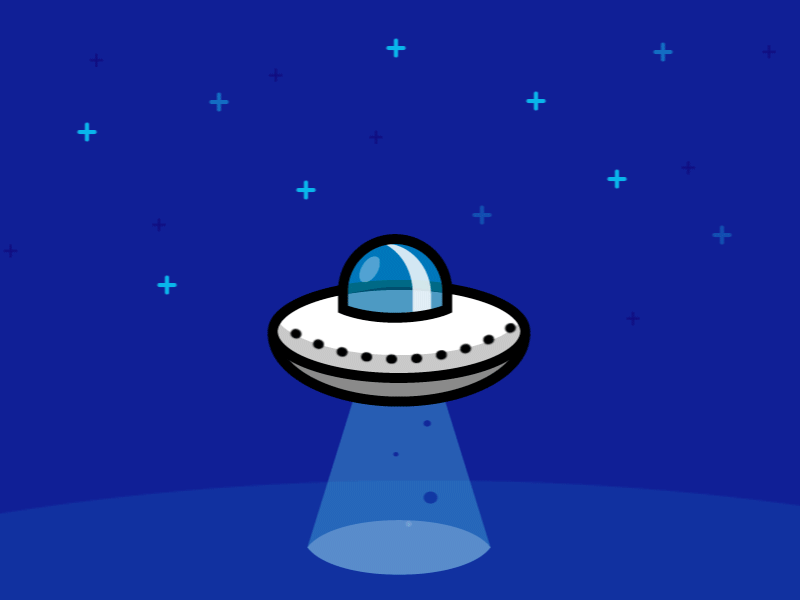 UFO aliens animation fly simple ufo