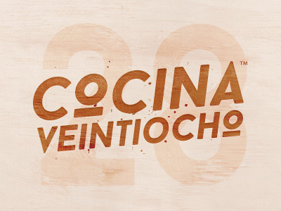 Cocina 28 branding catering deli food identity kitchen logo wood