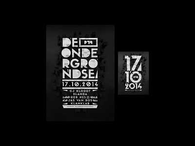 Ondergrondse Techno 3d techno typography underground