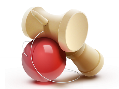 Kendama Icon - Sketch.app ball icon kendama red sketch.app toy wood