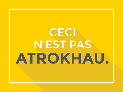 CECI N'EST PAS ATROKHAU. atrokhau clean crisp flat flat ui colors flat ui pro form minimal simple ui yellow